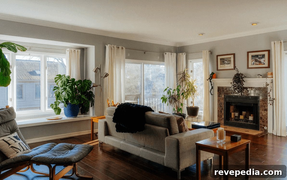 Modern Home Upgrades Every Homeowner Should Consider 2 Modern living room with fireplace and stylish furniture