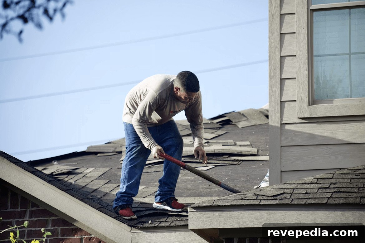When Homeowners Should Discuss Their Roof Budget 2 Contractor discussing roof repair with homeowner