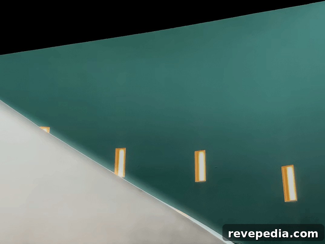 Modern wall lights illuminating the exterior of a building