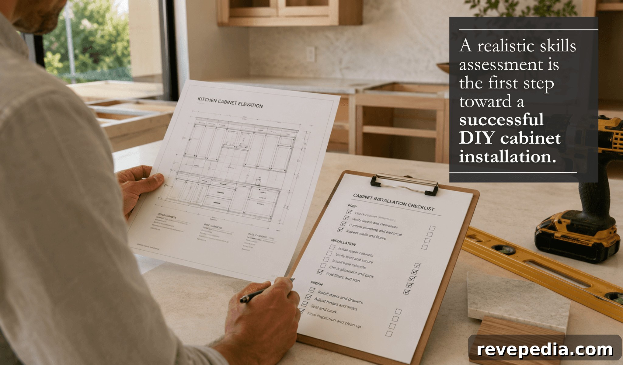 How to Install RTA Kitchen Cabinets: A DIY Guide 2 DIY Kitchen Cabinet Installation