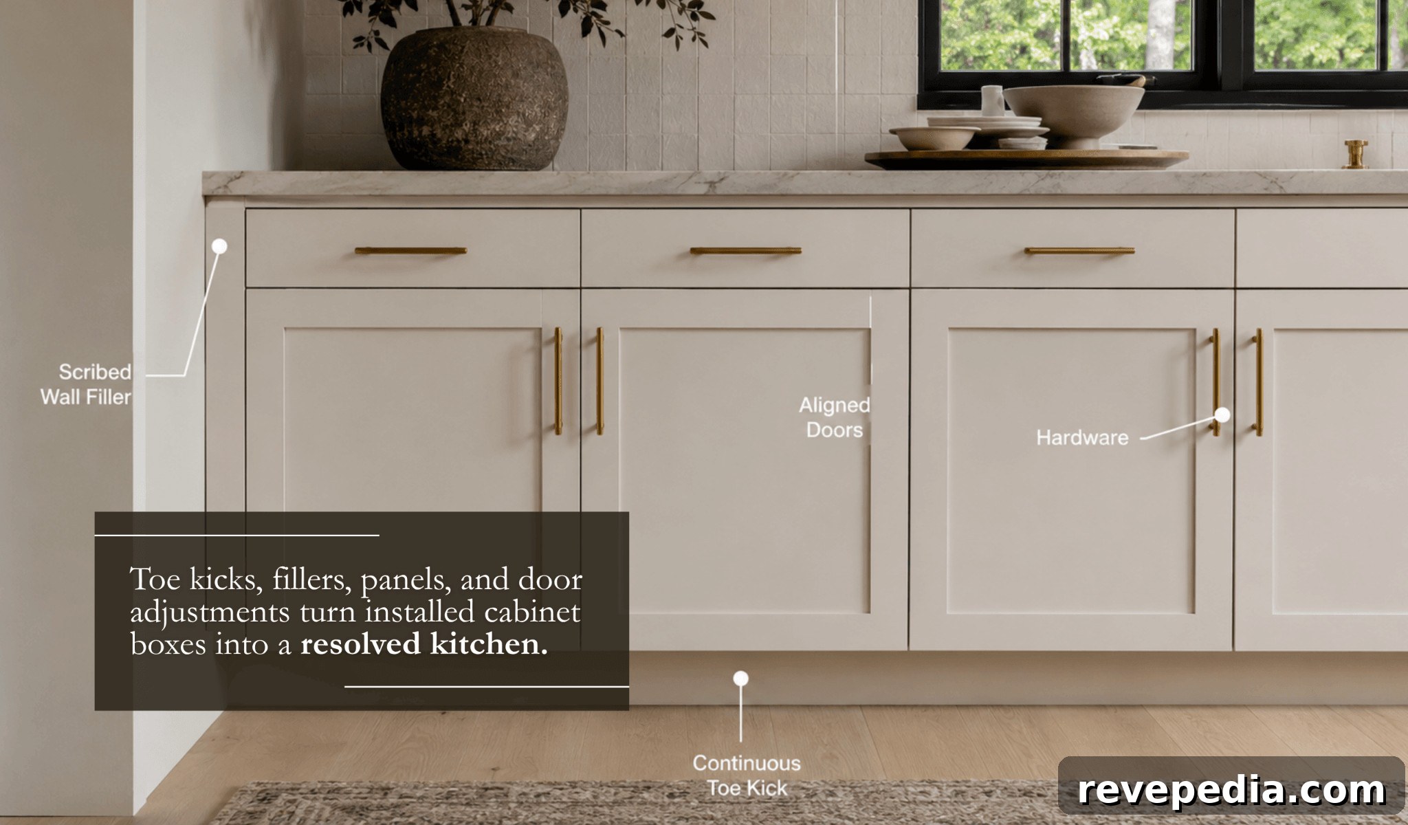 How to Install RTA Kitchen Cabinets: A DIY Guide 6 Installed kitchen cabinets