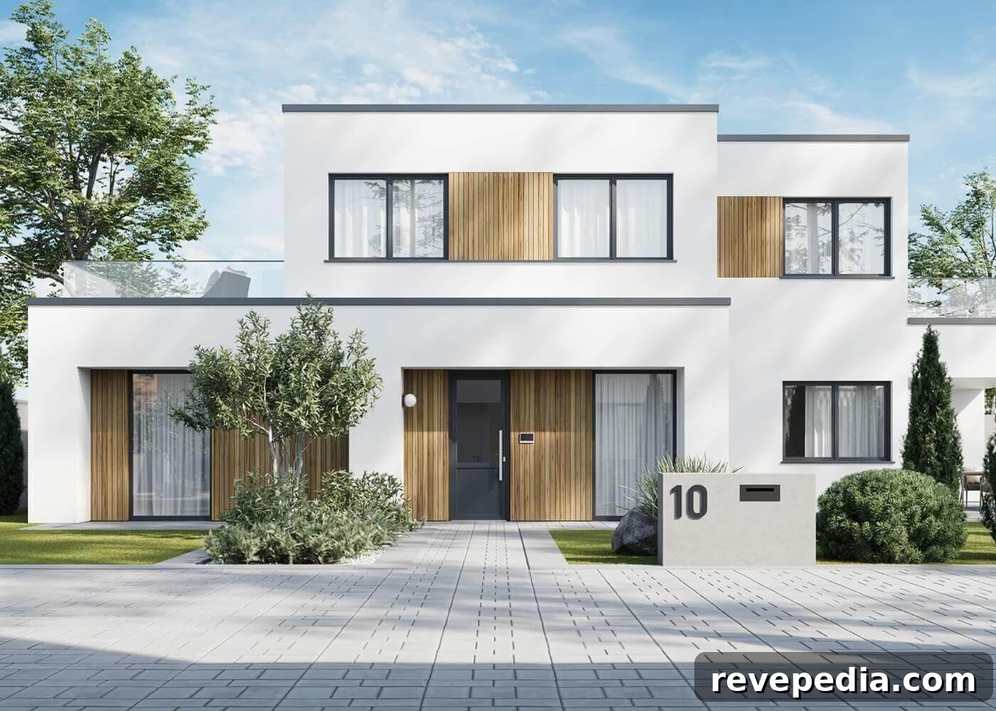 Sliding vs Lift-and-Slide Patio Doors: Which Expands Space? 3 Two-story white house with wooden shutters and patio