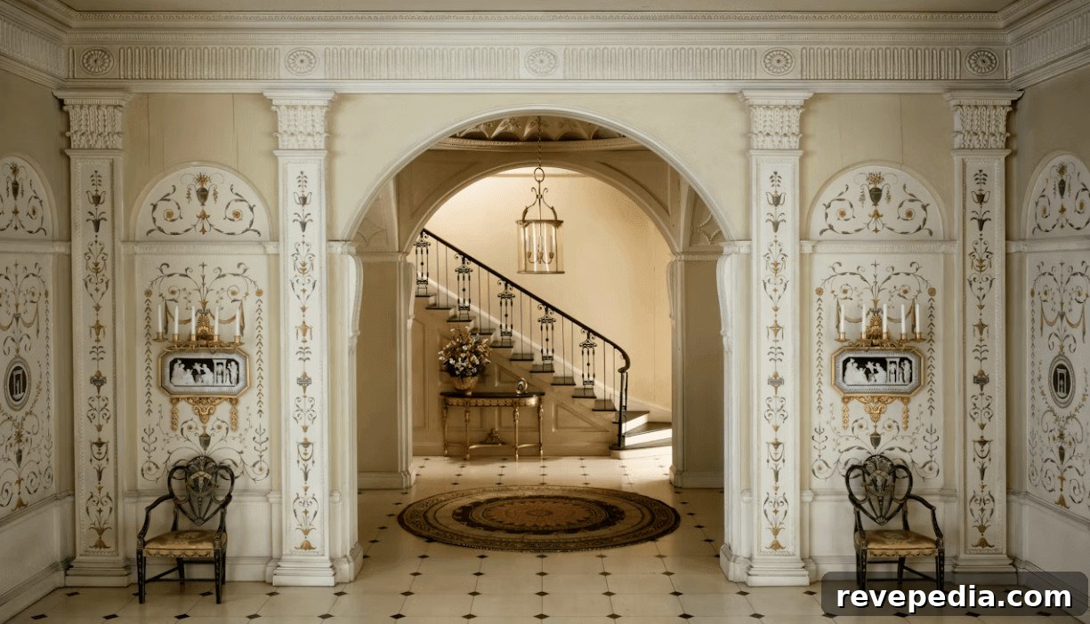 How a Vestibule Boosts Home Energy Efficiency 2 Hallway with a staircase, representing a vestibule