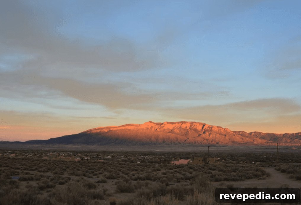 How West Mesa Winds in Rio Rancho Impact Albuquerque Roofs 2 Desert landscape with mountain in Rio Rancho
