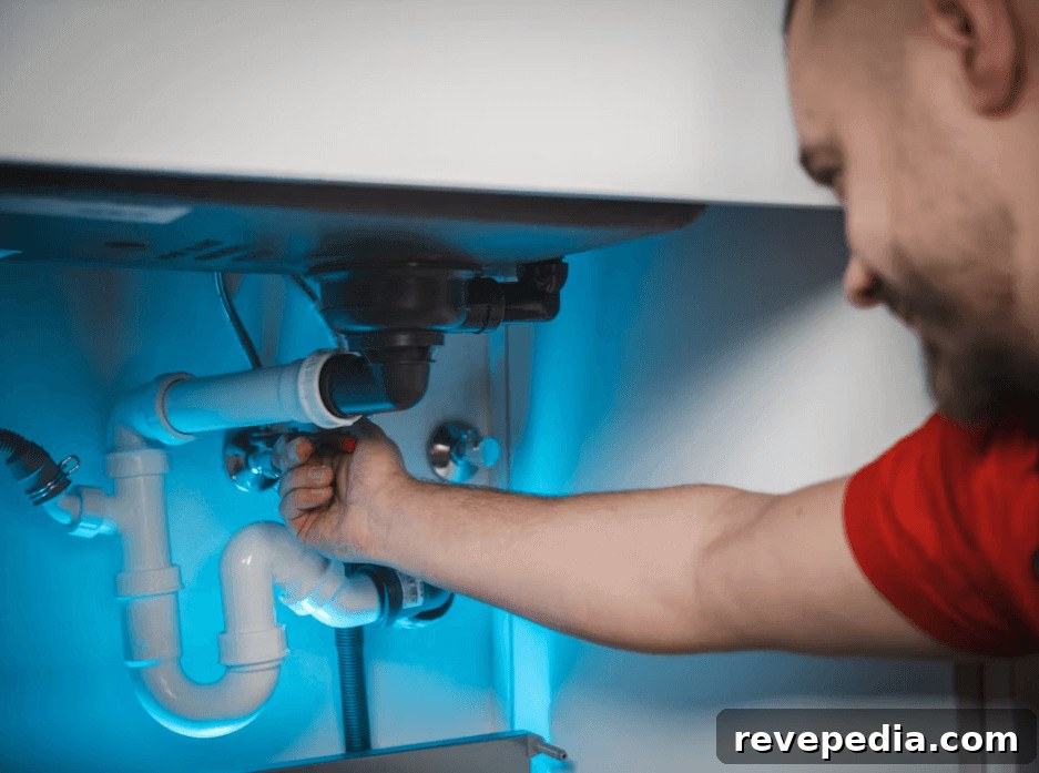 New Hampshire Cold Winters and Well Water: Home Plumbing Risks 2 Man working on a water heater