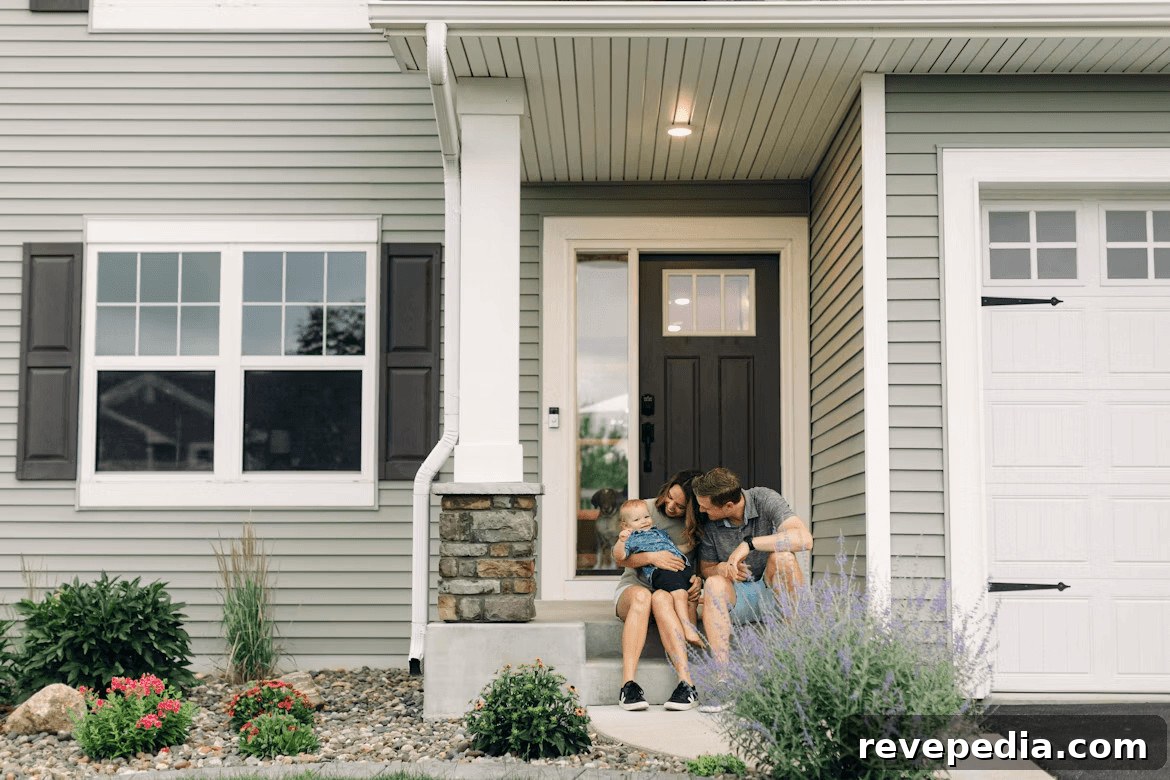 Downsizing Your Family Home in Los Angeles, CA 2 Couple sitting in front of a house