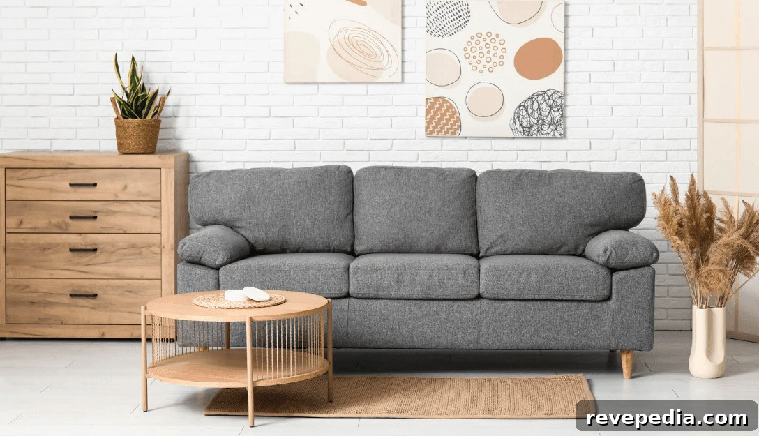 gray sofa