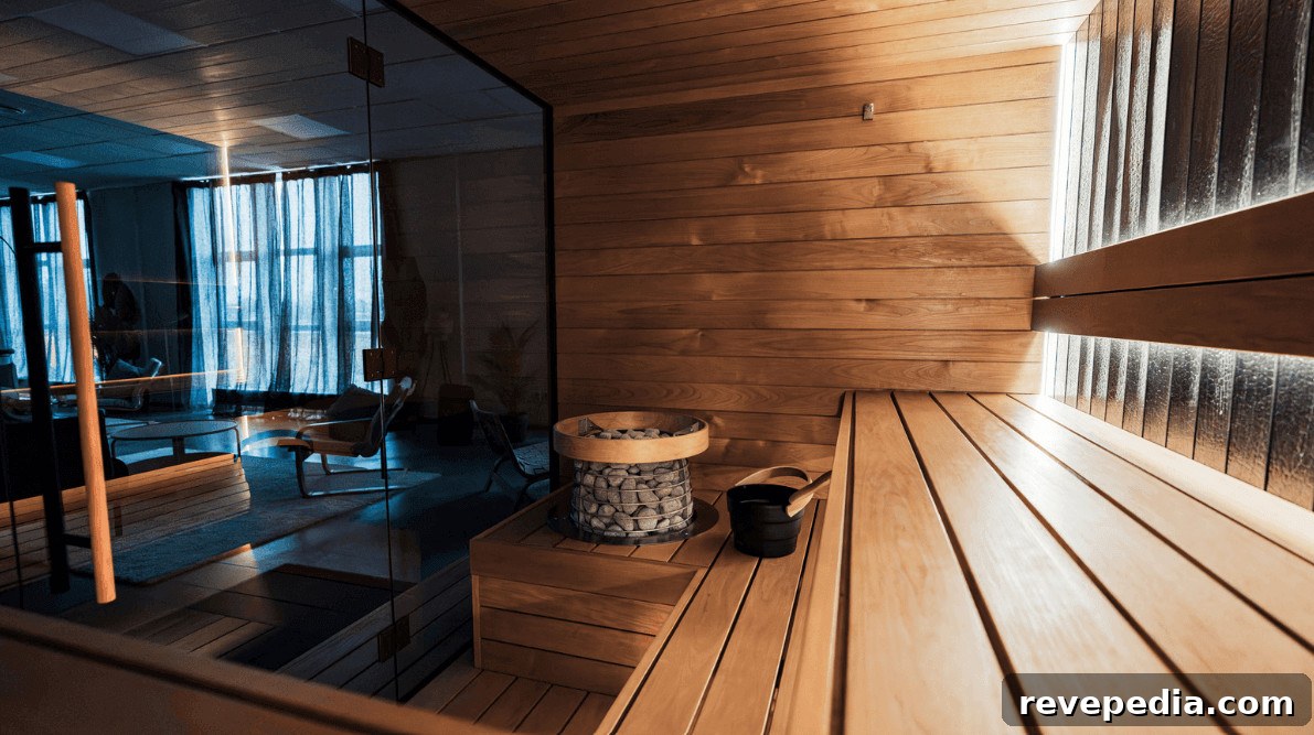 sauna on home deck