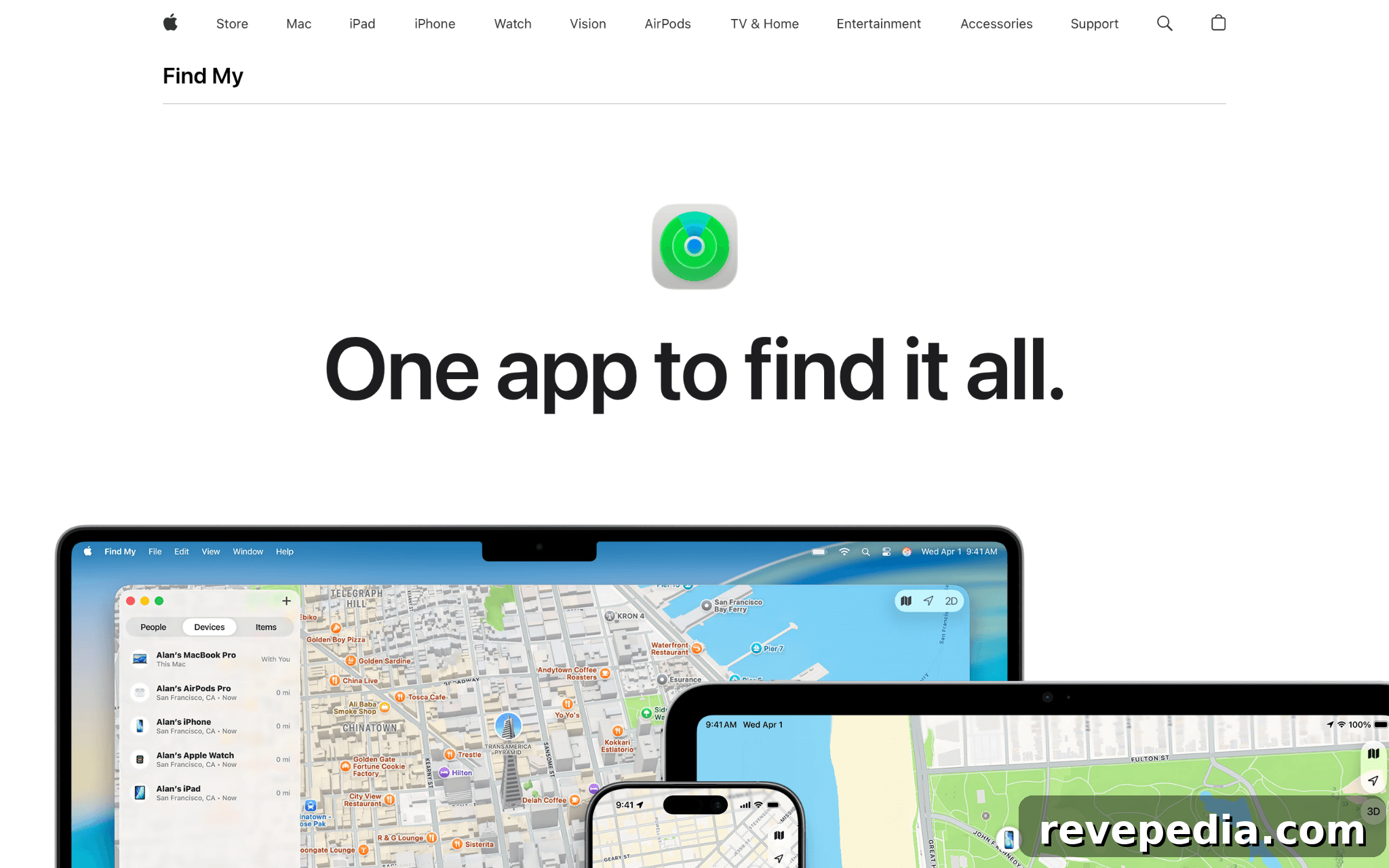 Multiple devices displaying maps for live GPS location