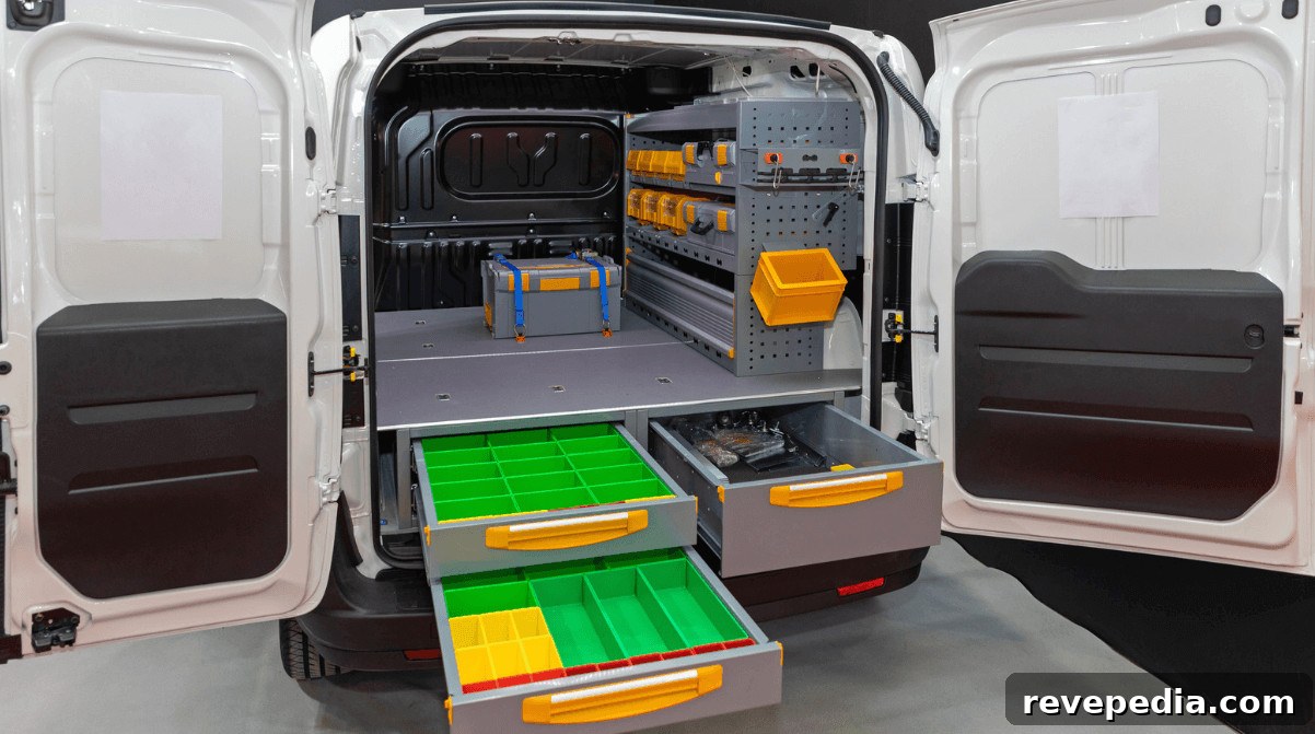 heavy duty storage for mobile workshop