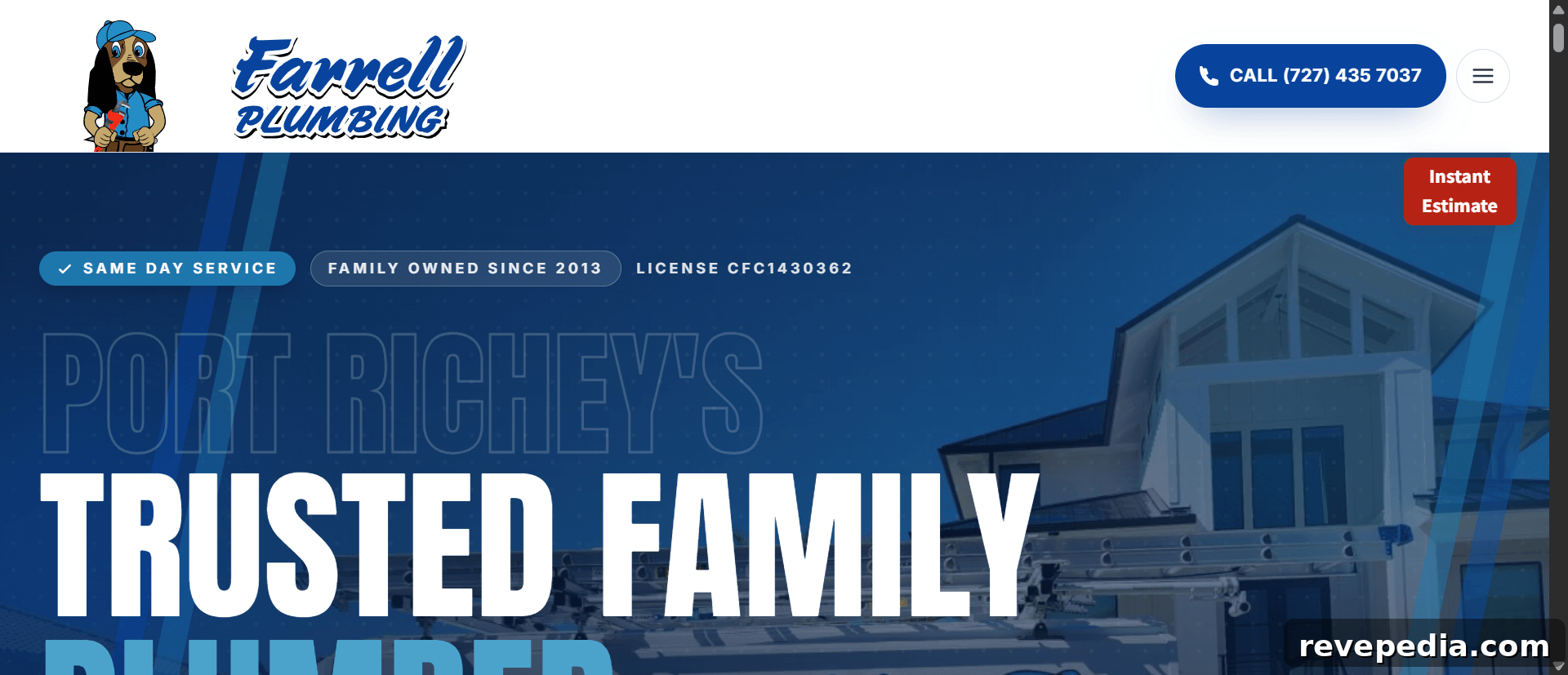 Web page for a real estate agent